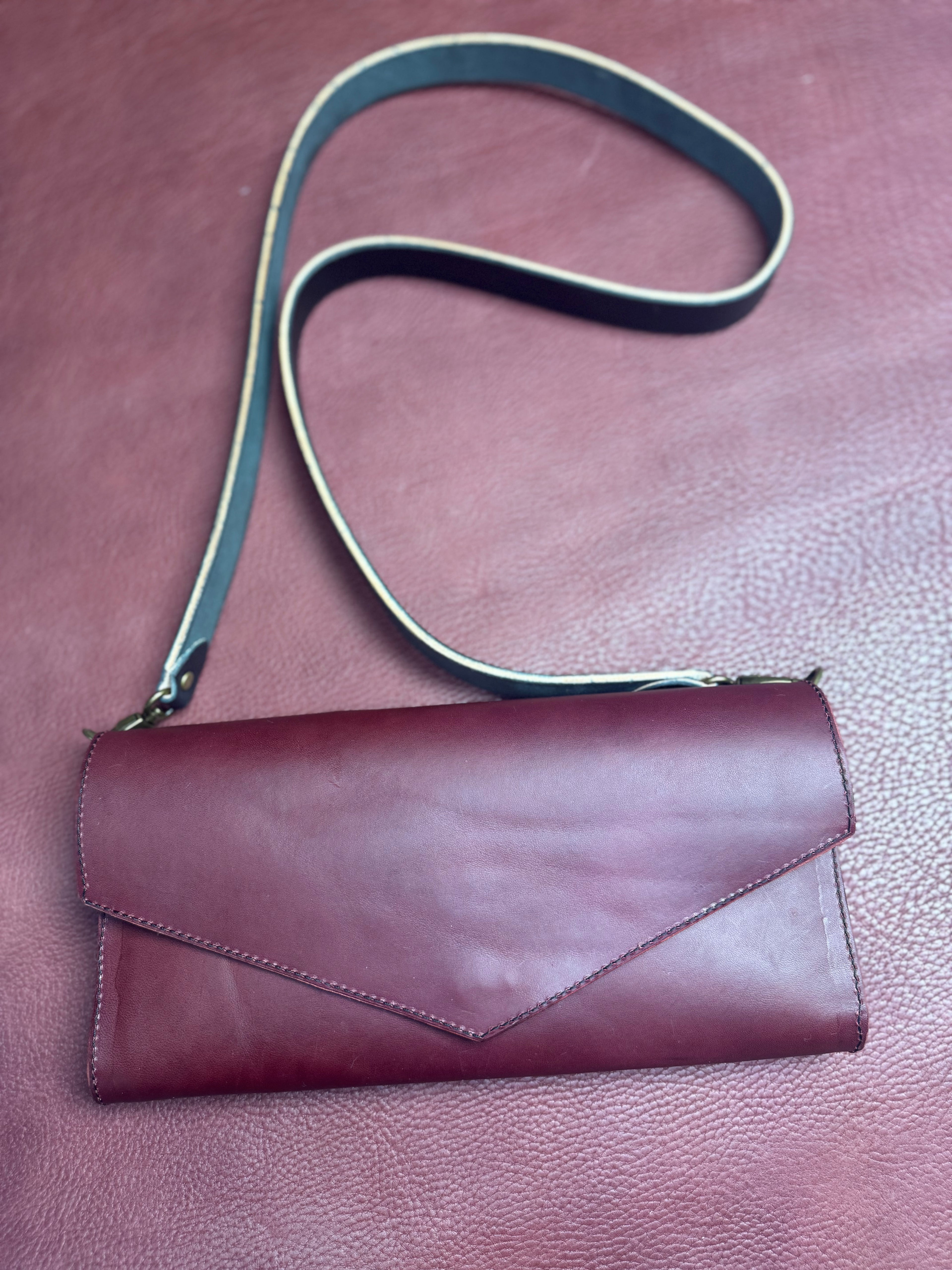 Burgundy Clutch