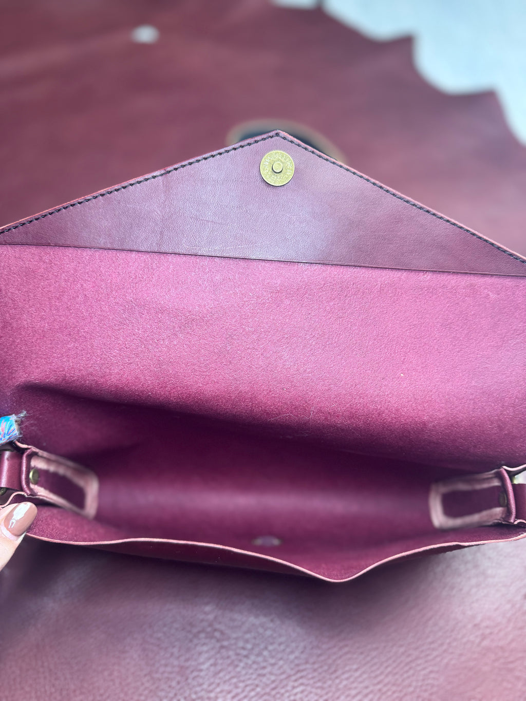 Burgundy Clutch