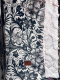 Throw tooled leather on kodi/ pink Bailey bunny