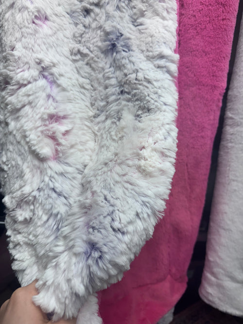 2x pink/purple dove/ pink bunny