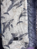 Throw dolphins on Siberian/ black stripe Hudson