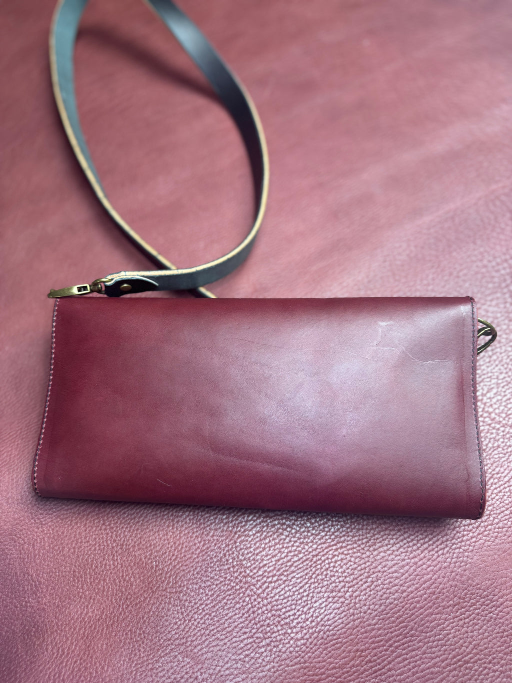 Burgundy Clutch