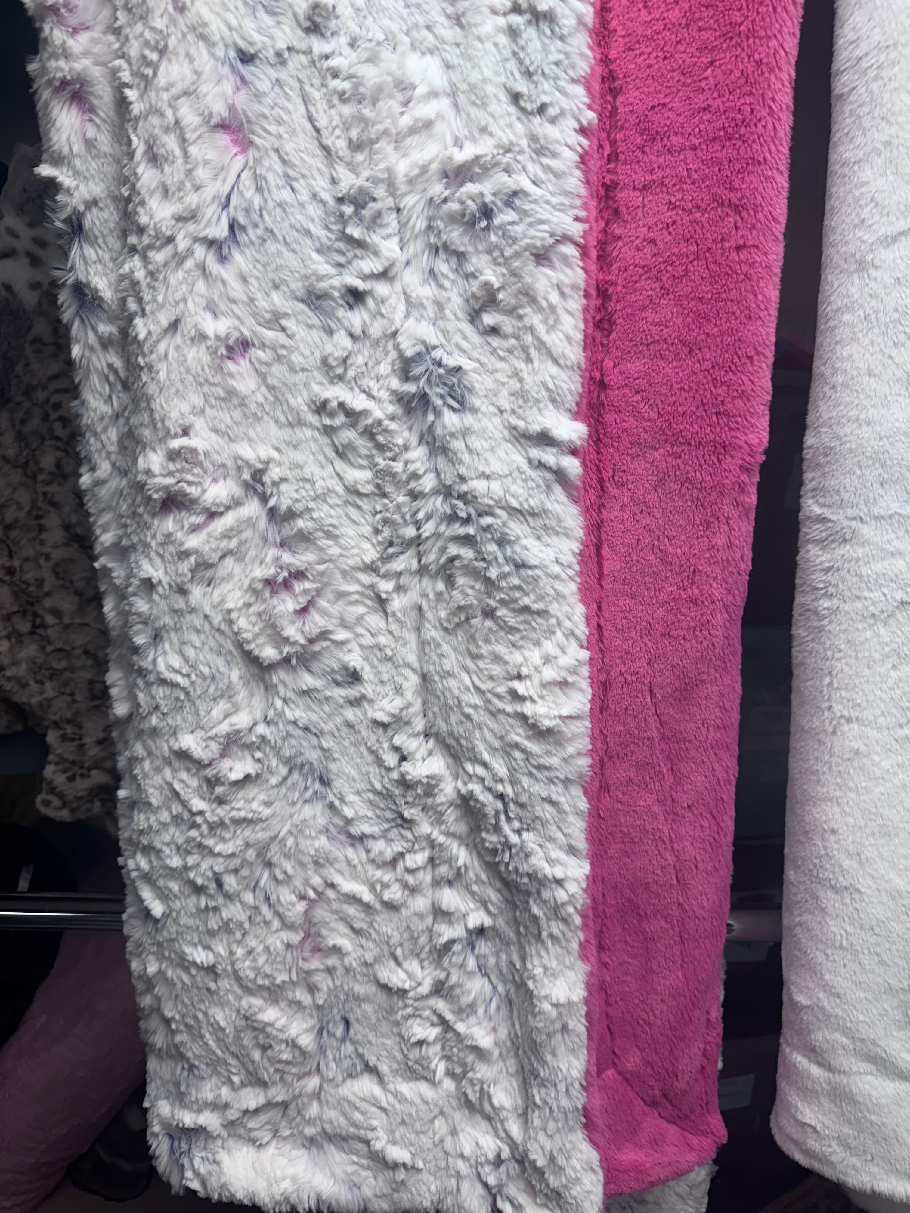 2x pink/purple dove/ pink bunny