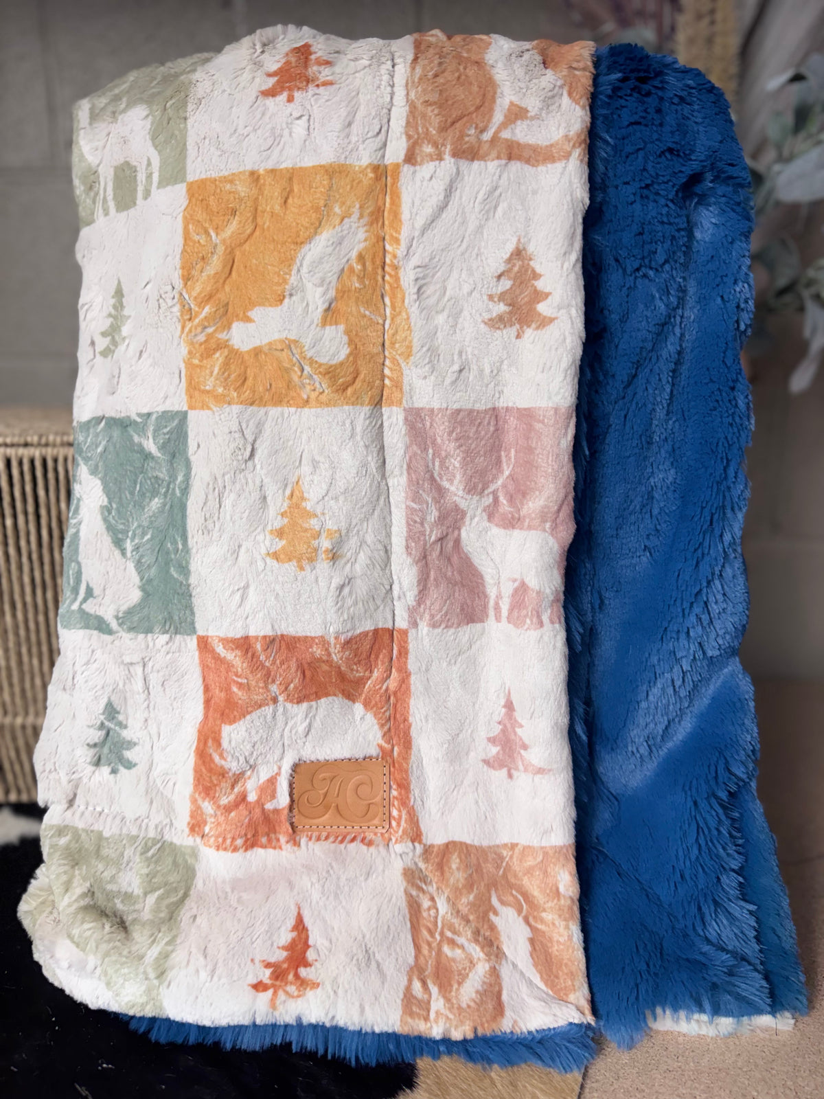 checkers woodland on Bella/ Poseidon lush bunny