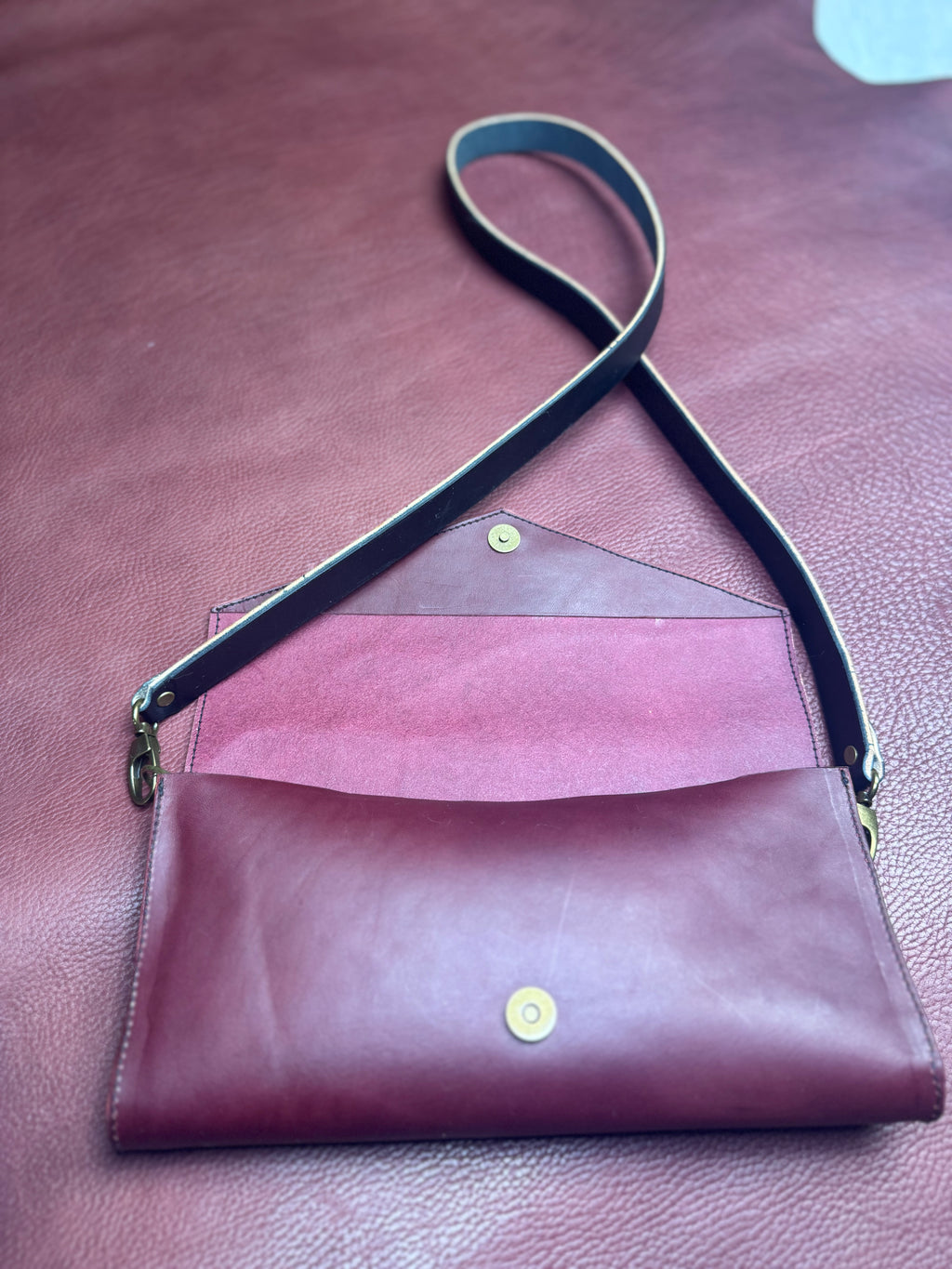 Burgundy Clutch