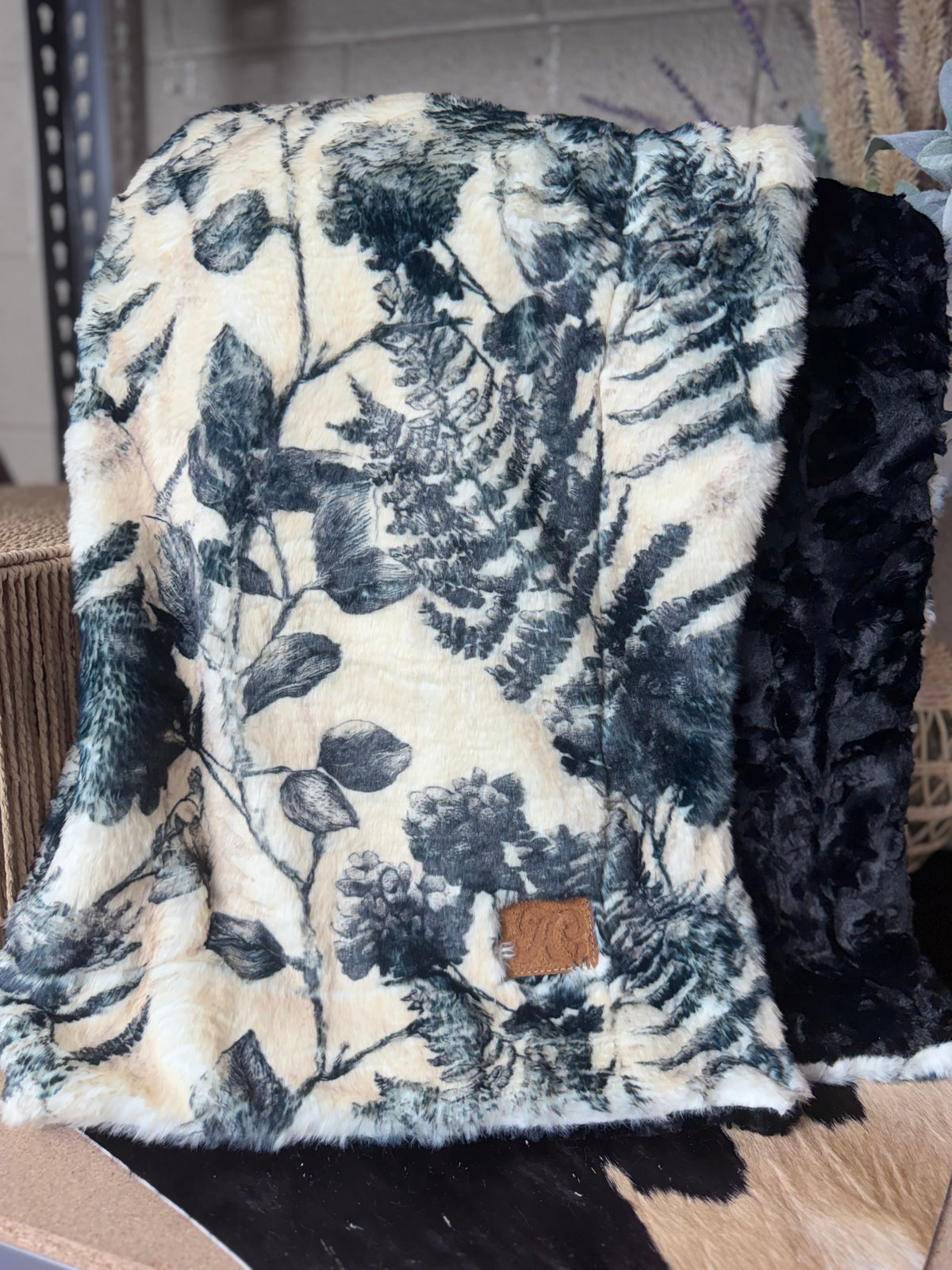 Ferns and Leaves on Siberian / Black Poppy