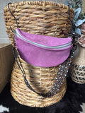 Bum bag pink suede