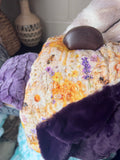 WAF adult honey bees on Bella/ berry bunny with euro pillowcase and brown taco